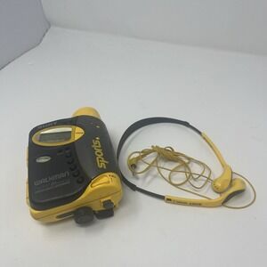 Sony Sports Walkman Stereo Cassette Player WM-FS59 Tested W/headphones MDR-W014